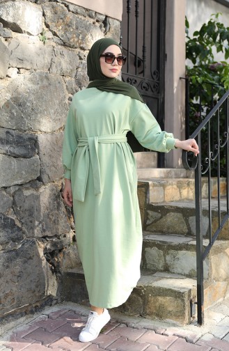 Mint Green Hijab Dress 000100-07