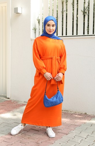 Orange Hijab Dress 000100-15