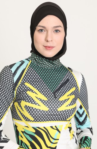 Remsa Tesettür Mayo R035-01 Gri Sarı