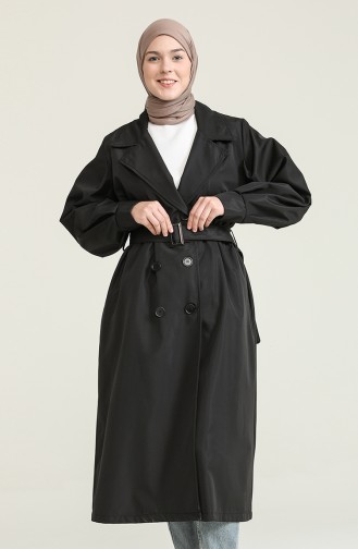 Black Trench Coats Models 2404-02