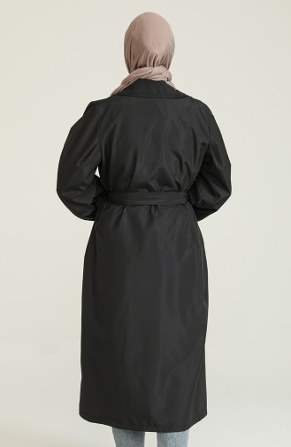Black Trench Coats Models 2404-02