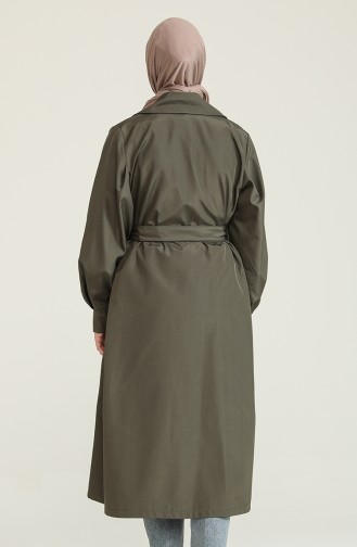 Khaki Trench Coats Models 2404-03