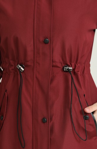 Claret Red Winter Coat 13739