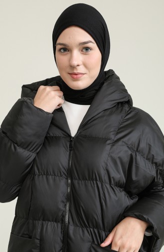 معطف أسود 7001-01