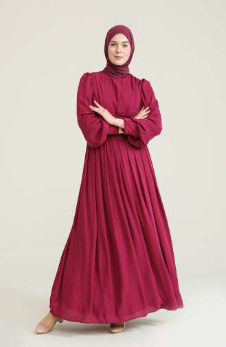 Zwetschge Hijab-Abendkleider 60282-02