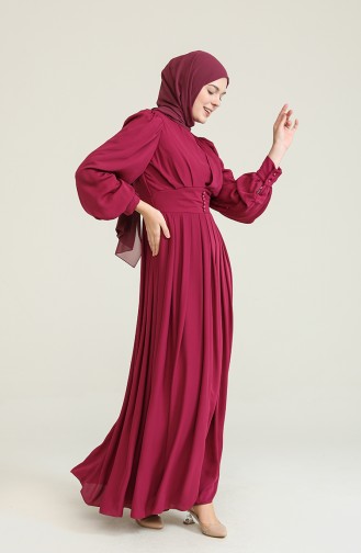 Zwetschge Hijab-Abendkleider 60282-02