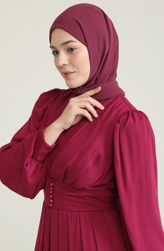 Zwetschge Hijab-Abendkleider 60282-02