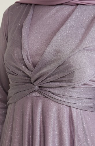 Light Lilac Hijab Evening Dress 5397-19