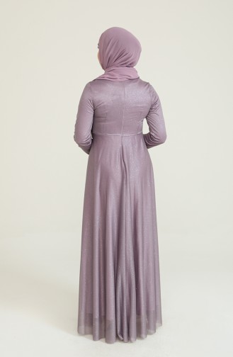 Light Lilac Hijab Evening Dress 5397-19