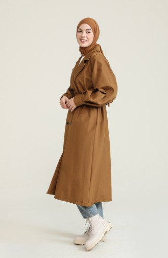 Tobacco Brown Trench Coats Models 2404-05