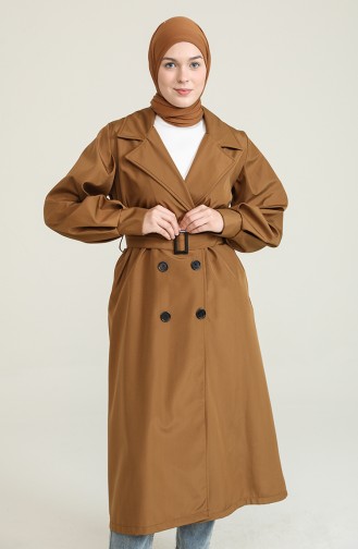 Tobacco Brown Trench Coats Models 2404-05