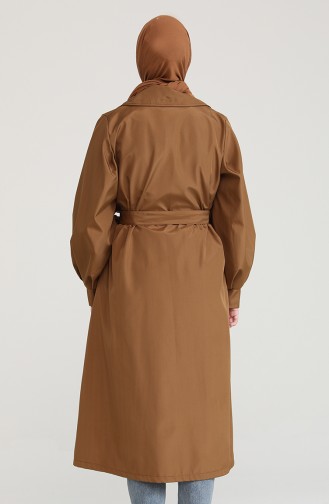 Tobacco Brown Trench Coats Models 2404-05