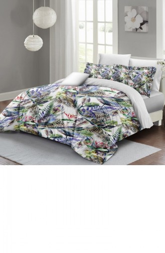 Monohome Exotic Floral Luxury Çift Kişilik Pamuk Saten Nevresim Takımı