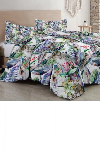 Monohome Exotic Floral Luxury Çift Kişilik Pamuk Saten Nevresim Takımı
