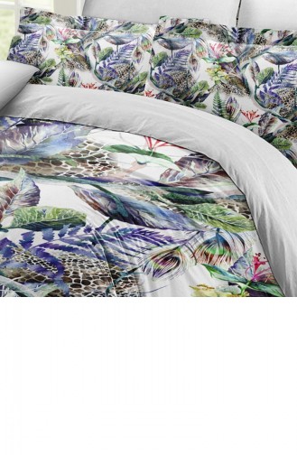 Monohome Exotic Floral Luxury Çift Kişilik Pamuk Saten Nevresim Takımı