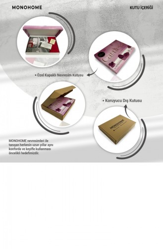 Monohome Exotic Floral Luxury Çift Kişilik Pamuk Saten Nevresim Takımı