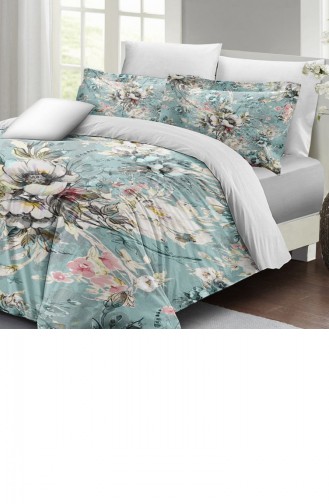 Monohome Floral Desing Luxury Çift Kişilik Pamuk Saten Nevresim Takımı