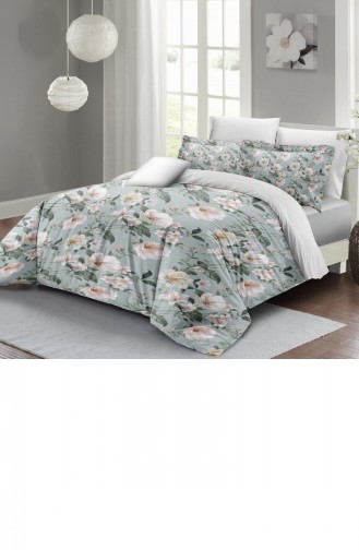 Monohome Spring Fresh Luxury Çift Kişilik Pamuk Saten Nevresim Takımı