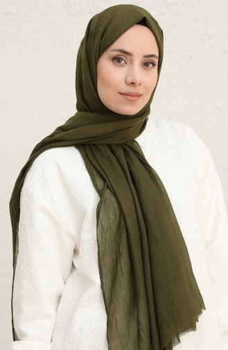 Bambu Kraş Şal 1095-06 Haki