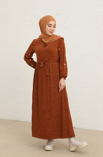 Braun Hijab Kleider 0800-05