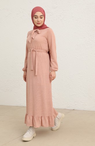 Powder Hijab Dress 0801-02
