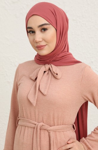 Powder Hijab Dress 0801-02