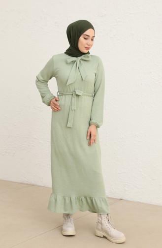 Mint Green Hijab Dress 0801-05