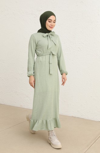 Mint Green Hijab Dress 0801-05