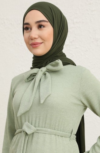 Mint green İslamitische Jurk 0801-05