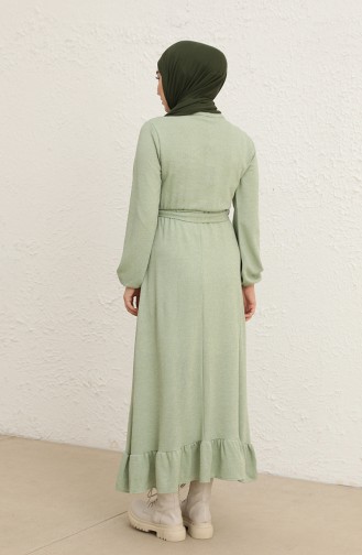 Mint Green Hijab Dress 0801-05