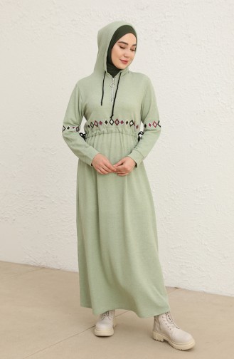 Minzengrün Hijab Kleider 0803-03