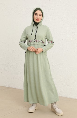 Minzengrün Hijab Kleider 0803-03