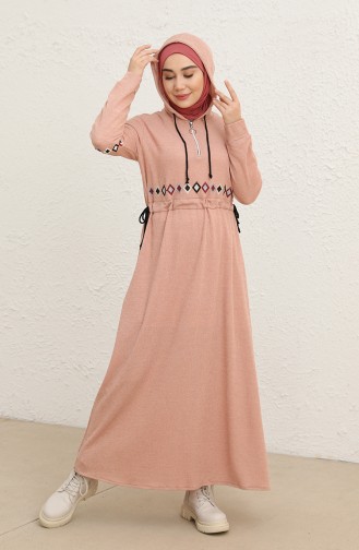 Powder Hijab Dress 0803-04