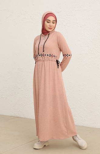 Powder Hijab Dress 0803-04