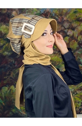 Milk Coffee Ready to Wear Turban 64EYL22ŞPK-06