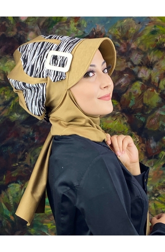 Milk Coffee Ready to Wear Turban 64EYL22ŞPK-06