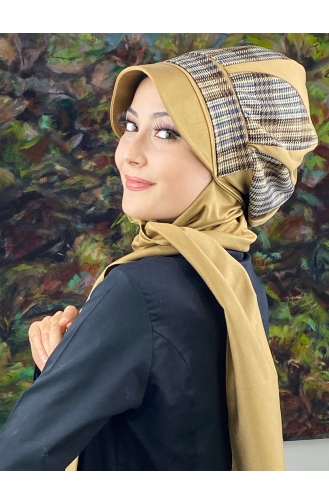 Milk Coffee Ready to Wear Turban 64EYL22ŞPK-06