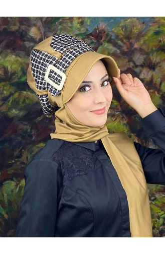 Milk Coffee Ready to Wear Turban 14EYL22ŞPK-03