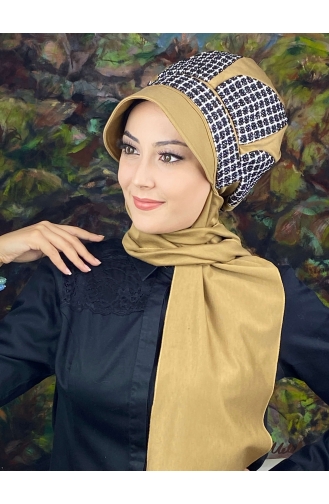 Milk Coffee Ready to Wear Turban 14EYL22ŞPK-03