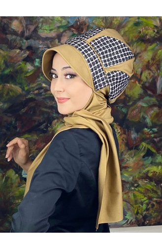 Milk Coffee Ready to Wear Turban 14EYL22ŞPK-03