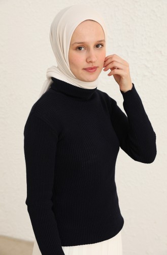 Dunkelblau Pullover 55531-02