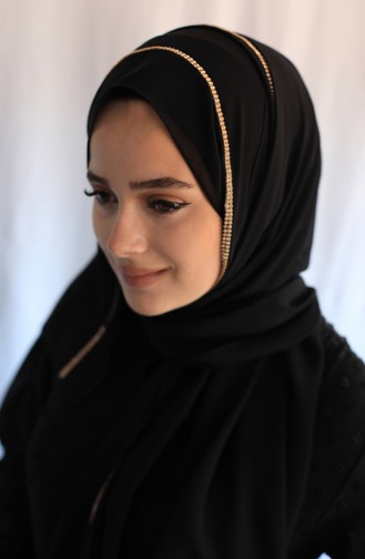 Schwarz Hijab-Abendkleider 8419634-01