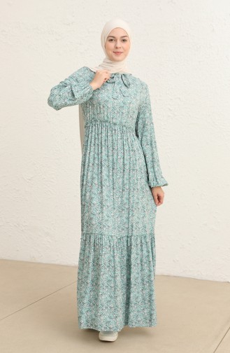 Robe Hijab Vert noisette 60285-01