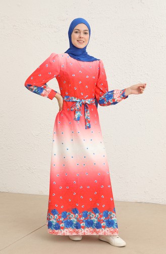 Pink Hijab Dress 60287-01