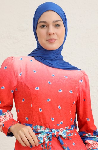 Pink Hijab Dress 60287-01