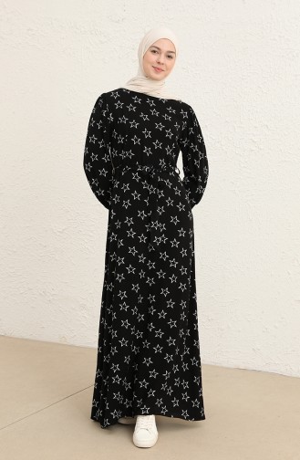 Schwarz Hijab Kleider 60291-01