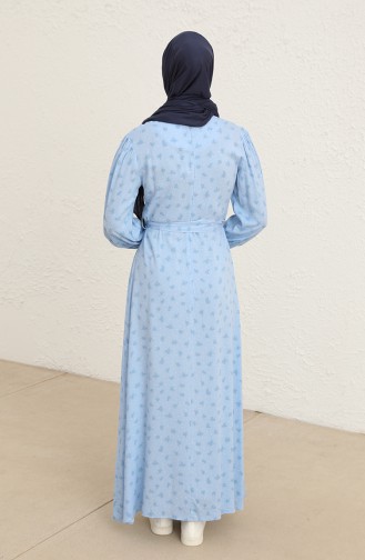 Blue Hijab Dress 60293-01
