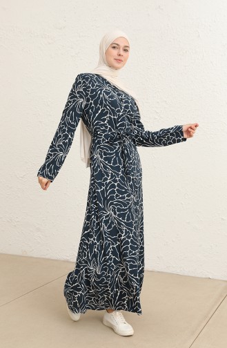 Robe Hijab Bleu Marine 60294-01
