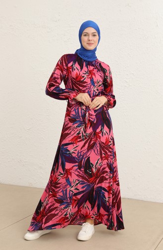 Purple Hijab Dress 60296-01