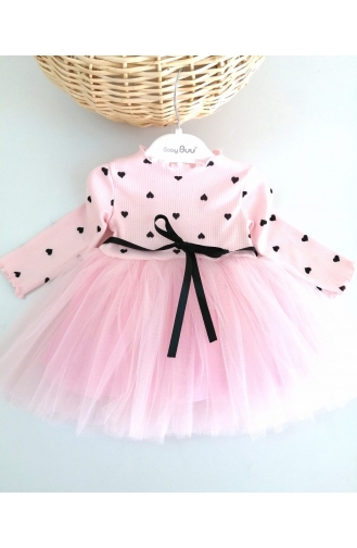 Robe Enfant Rose 0085-03